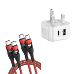 Picture of USB C to USB C, 100W 5A Fast Charging Cable [2Pack/2M] USB Type C Charger Fast Charge Lead Usbc to Usbc Cable for iPhone 15 16 17 Pro Max Plus iPad Pro MacBook Samsung Galaxy S23 S22 S24 S25 Ultra etc