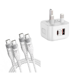 Picture of USB C to USB C, 100W 5A Fast Charging Cable [2Pack/2M] USB Type C Charger Fast Charge Lead Usbc to Usbc Cable for iPhone 15 16 17 Pro Max Plus iPad Pro MacBook Samsung Galaxy S23 S22 S24 S25 Ultra etc