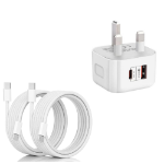 Picture of Ofuca 2Pack 1M USBC to USBC Cable,USB C Charger Cable 60W Braided Type C Charger Fast Charging for iPhone 17 Pro/17/16/16 Pro/15/15 Plus/15 Pro/15 Pro Max,iPad Pro/Air/Mini,MacBook and More
