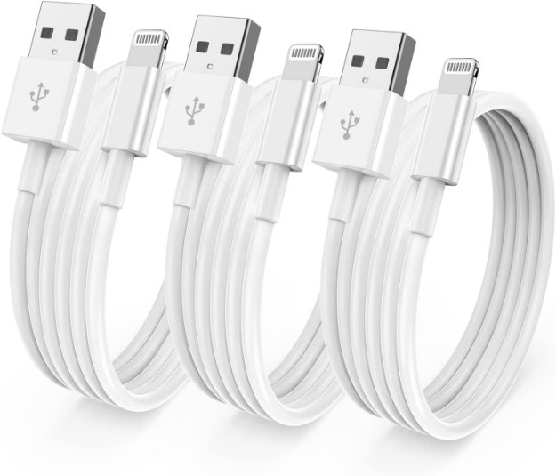 Picture of iPhone Charger Cable 3 Pack 1.8M [Apple MFi Certified] Long 6 Feet Lightning Cable Fast Charging Cord High Speed Data Sync USB Cable for iPhone 14 13 12 11 Pro Max XR XS Mini 8 7 Plus