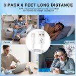 Picture of iPhone Charger Cable 3 Pack 1.8M [Apple MFi Certified] Long 6 Feet Lightning Cable Fast Charging Cord High Speed Data Sync USB Cable for iPhone 14 13 12 11 Pro Max XR XS Mini 8 7 Plus