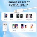 Picture of iPhone Charger Cable 3 Pack 1.8M [Apple MFi Certified] Long 6 Feet Lightning Cable Fast Charging Cord High Speed Data Sync USB Cable for iPhone 14 13 12 11 Pro Max XR XS Mini 8 7 Plus