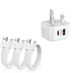Picture of iPhone Charger Cable 3 Pack 1.8M [Apple MFi Certified] Long 6 Feet Lightning Cable Fast Charging Cord High Speed Data Sync USB Cable for iPhone 14 13 12 11 Pro Max XR XS Mini 8 7 Plus