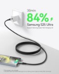 Picture of INIU USB C Cable, [2m] 100W Fast Charging USB C to USB C cable, Nylon Braided Phone Charger Type C Data Cord for iPhone 17 16 Pro Max, MacBook, iPad Air, Samsung S25 S24 Ultra, Google Pixel 9, Xiaomi