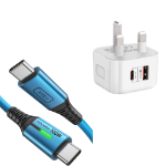 Picture of INIU USB C Cable, [2m] 100W Fast Charging USB C to USB C cable, Nylon Braided Phone Charger Type C Data Cord for iPhone 17 16 Pro Max, MacBook, iPad Air, Samsung S25 S24 Ultra, Google Pixel 9, Xiaomi