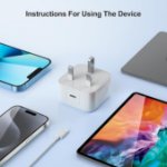 Picture of for iPhone 17 16 15 Charger, USB C Fast Charging Adapter with 2M Cable [USBC to C], 2 Pack 25W PD Plug for iPhone 17/17 air/16/15/15/Pro/Pro Max, iPad Pro/Air/Mini