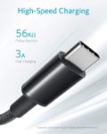 Picture of Anker USB C Charger Cable, 2-Pack 3 ft (0.9 m) USB to USB C Cable, USB A to USB C Braided Phone Charger Cable for iPhone 17/16/15, iPad Pro, Samsung Galaxy, MacBook Pro,and More