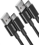 Picture of Anker USB C Charger Cable, 2-Pack 3 ft (0.9 m) USB to USB C Cable, USB A to USB C Braided Phone Charger Cable for iPhone 17/16/15, iPad Pro, Samsung Galaxy, MacBook Pro,and More