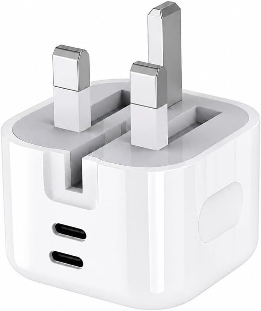 Picture of 45W USB C Charger For Samsung Galaxy Z Flip 7 6 5 4 3 /Z Fold 7 6 5 4 3 /A34 5g/A54 5g/S23/S23 Plus/S23 Ultra/Tab S9 FE/S9 FE Plus/S9 Ultra/S22/S21 Fe Charger Plug, Dual USB C Port GaN Charger Adapter