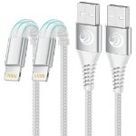Picture of 2Pack 2M iPhone Charger Cable, MFi Certified Lightning Cable Fast Charging Braided iPhone Charger Fast Charge USB Charging Lead for Phone 14 13 12 11 Pro Max XS XR X 8 7 6 Plus 5 SE, iPad and iPod