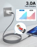 Picture of 2Pack 2M iPhone Charger Cable, MFi Certified Lightning Cable Fast Charging Braided iPhone Charger Fast Charge USB Charging Lead for Phone 14 13 12 11 Pro Max XS XR X 8 7 6 Plus 5 SE, iPad and iPod