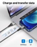 Picture of 2Pack 2M iPhone Charger Cable, MFi Certified Lightning Cable Fast Charging Braided iPhone Charger Fast Charge USB Charging Lead for Phone 14 13 12 11 Pro Max XS XR X 8 7 6 Plus 5 SE, iPad and iPod