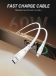 Picture of 2 Pack For Google Pixel 10A/10/10 Pro/10 Pro XL/9A 9 9 Pro XL/8A 8 8 Pro/Pixel 7A 6A/ Pixel 6 6 Pro/Pixel 7 7 Pro Charger Cable C to C Cable, 60W (1.5 M) USB C Charger PD Fast Type C Cable(WHITE)