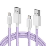 Picture of 2Pack 1.8M iPhone Charger Cable [Apple MFi Certified] Lightning to USB Cable Lead 6 Foot, 2.4A Fast Charging Cable for iPhone 14 13 12 11 Pro Max XS XR X 8 7 6 Plus 5, iPad and iPod