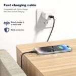 Picture of iPhone Charger Cable, 2Pack for Lightning to USB Cable MFi Certified 1M+2M,Charging Braided Lead for Apple iPhone 14 13 12 11 Pro Max/Pro XS XR X 8 7 6 Plus SE, for iPad