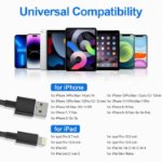 Picture of iPhone Charger Cable, 2Pack for Lightning to USB Cable MFi Certified 1M+2M,Charging Braided Lead for Apple iPhone 14 13 12 11 Pro Max/Pro XS XR X 8 7 6 Plus SE, for iPad