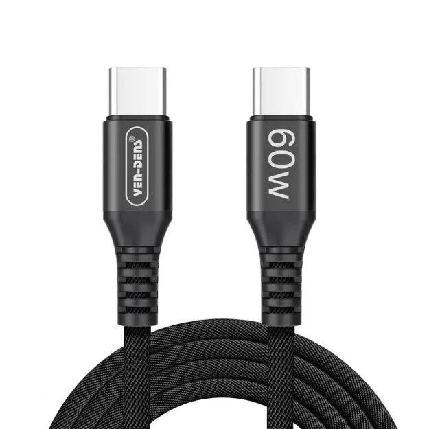 Picture of Ven-Dens USB-C to USB-C 1.5M Fast Charging Cable – Black