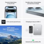 Picture of Apple iPhone 15, 128GB, Black - 6.1-inch Super Retina XDR Display, A16 Bionic Chip, 48MP Main Camera, 5G, USB-C, Face ID (NEW)