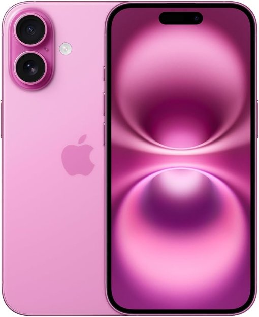Picture of Apple iPhone 16 128 GB: 5G Mobile phone with Apple Intelligence, Camera Control, A18 Chip and a Big Boost in Battery Life. Works with AirPods; Pink