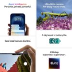 Picture of Apple iPhone 16 Plus 128 GB: 5G Mobile phone with Apple Intelligence, Camera Control, A18 Chip and a Big Boost in Battery Life. Works with AirPods; White