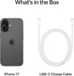 Picture of Apple iPhone 17 256 GB: 6.3-inch Display with ProMotion, A19 Chip, Center Stage Front Camera for Smarter Group Selfies, Improved Scratch Resistance, All-Day Battery Life; Black