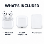 Picture of Refurbished AirPods 4th Generation (2024) – Like New Wireless Bluetooth Earbuds with USB-C Charging Case
