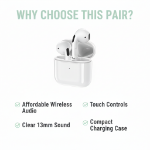 Picture of AirPods 2nd Generation – Repacked by Remax, Wireless Earbuds with MagSafe Charging Case for iPhone & iPad