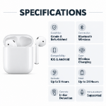 Picture of Factory Refurbished AirPods 2nd Generation – Grade A Wireless Earbuds with Wireless Charging Case