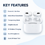 Picture of Refurbished AirPods Pro – Grade A Like New Wireless Earbuds with Active Noise Cancellation & Wireless Charging Case