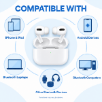 Picture of Refurbished AirPods Pro – Grade A Like New Wireless Earbuds with Active Noise Cancellation & Wireless Charging Case