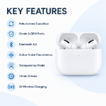 Picture of Refurbished AirPods Pro Wireless Earbuds – Noise Cancelling Bluetooth Earphones with Wireless Charging Case