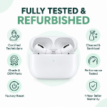 Picture of Refurbished AirPods Pro Wireless Earbuds – Noise Cancelling Bluetooth Earphones with Wireless Charging Case